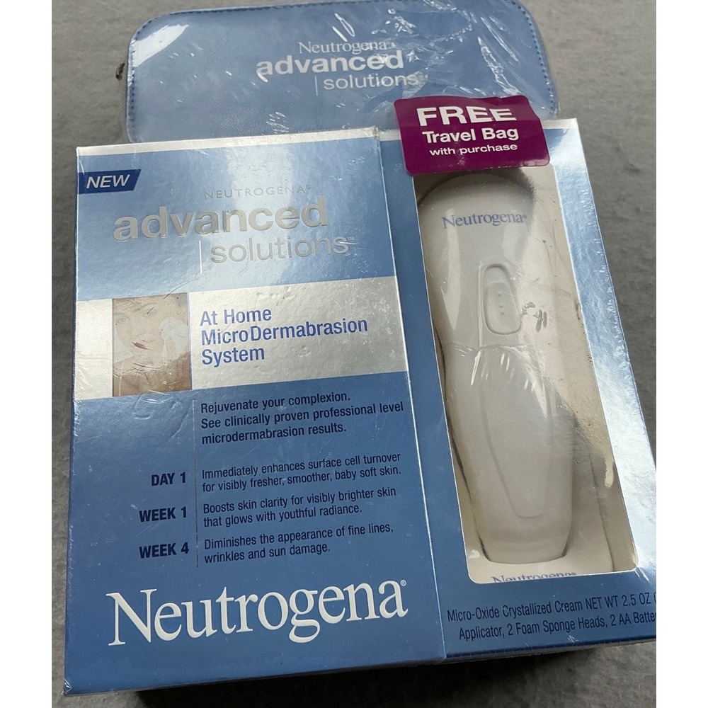 Neutrogena Advanced Solutions MicroDermabrasion System with Travel Bag NWT